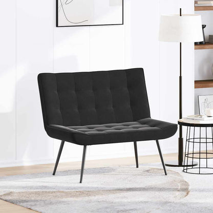 Panca Nera 110x74x84 cm in Velluto | homemem39