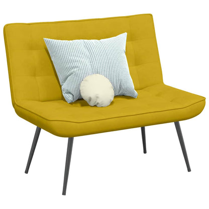 Panca Gialla 110x74x84 cm in Velluto