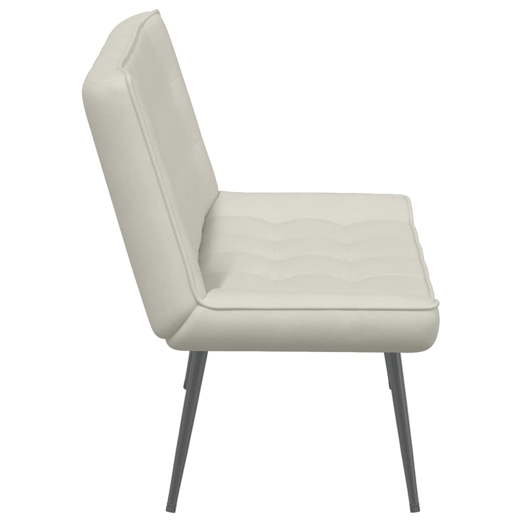 Panca Crema 110x74x84 cm in Velluto