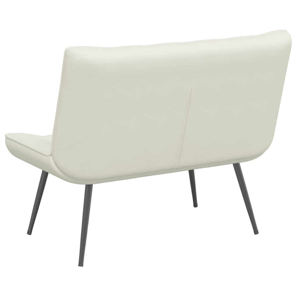 Panca Crema 110x74x84 cm in Velluto