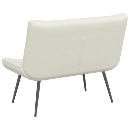 Panca Crema 110x74x84 cm in Velluto