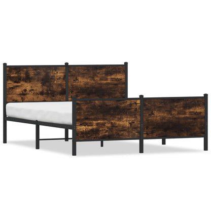 Giroletto senza Materaso in Metallo Rovere Fumo 150x200 cm | homemem39