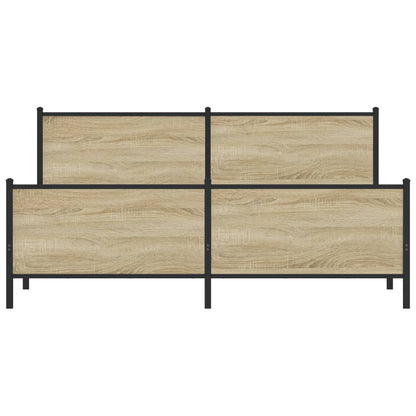 Giroletto senza Materaso in Metallo Rovere Sonoma 180x200 cm | homemem39