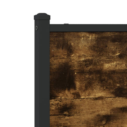 Giroletto senza Materaso in Metallo Rovere Fumo 193x203 cm - homemem39