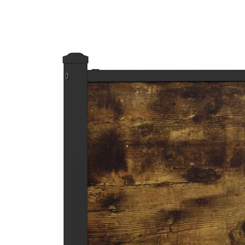 Giroletto senza Materaso in Metallo Rovere Fumo 193x203 cm - homemem39