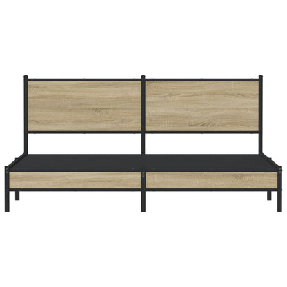 Giroletto senza Materaso in Metallo Rovere Sonoma 180x200 cm | homemem39