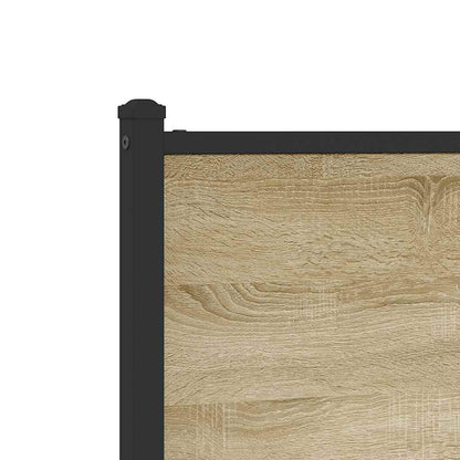 Giroletto senza Materaso in Metallo Rovere Sonoma 183x213 cm - homemem39