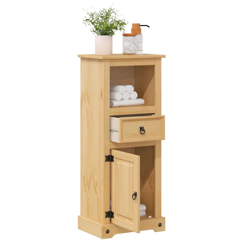 Mobile da Bagno Corona 45x33x110 cm in Legno Massello di Pino | homemem39