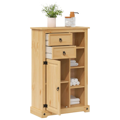 Mobile da Bagno Corona 70x33x110 cm in Legno Massello di Pino | homemem39