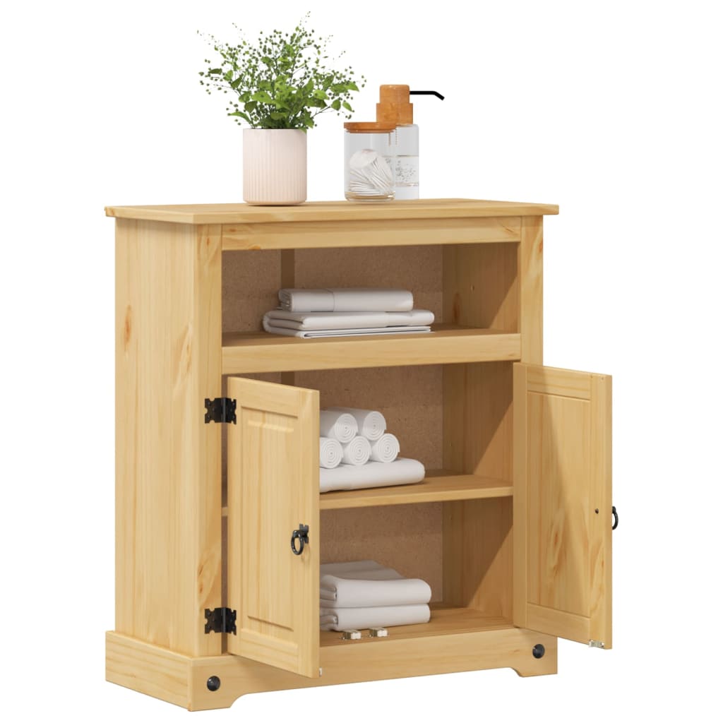 Mobile da Bagno Corona 70x33x80 cm in Legno Massello di Pino | homemem39