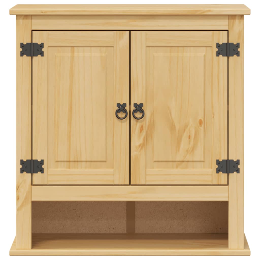 Mobile Bagno a Parete Corona 70x33x71,5cm Legno Massello Pino | homemem39