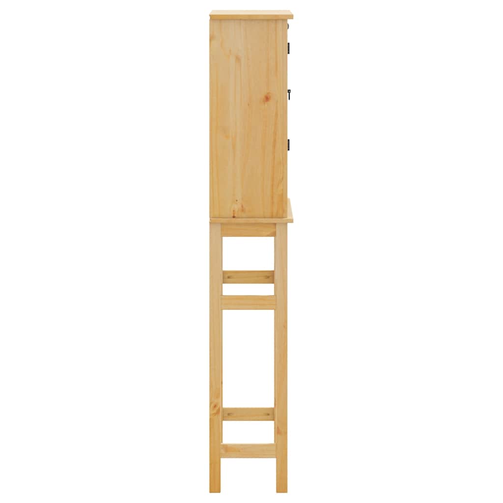 Mobile Lavatrice da Bagno Corona in Legno Massello di Pino | homemem39