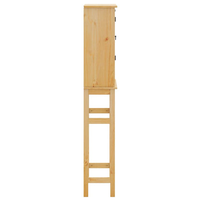 Mobile Lavatrice da Bagno Corona in Legno Massello di Pino | homemem39