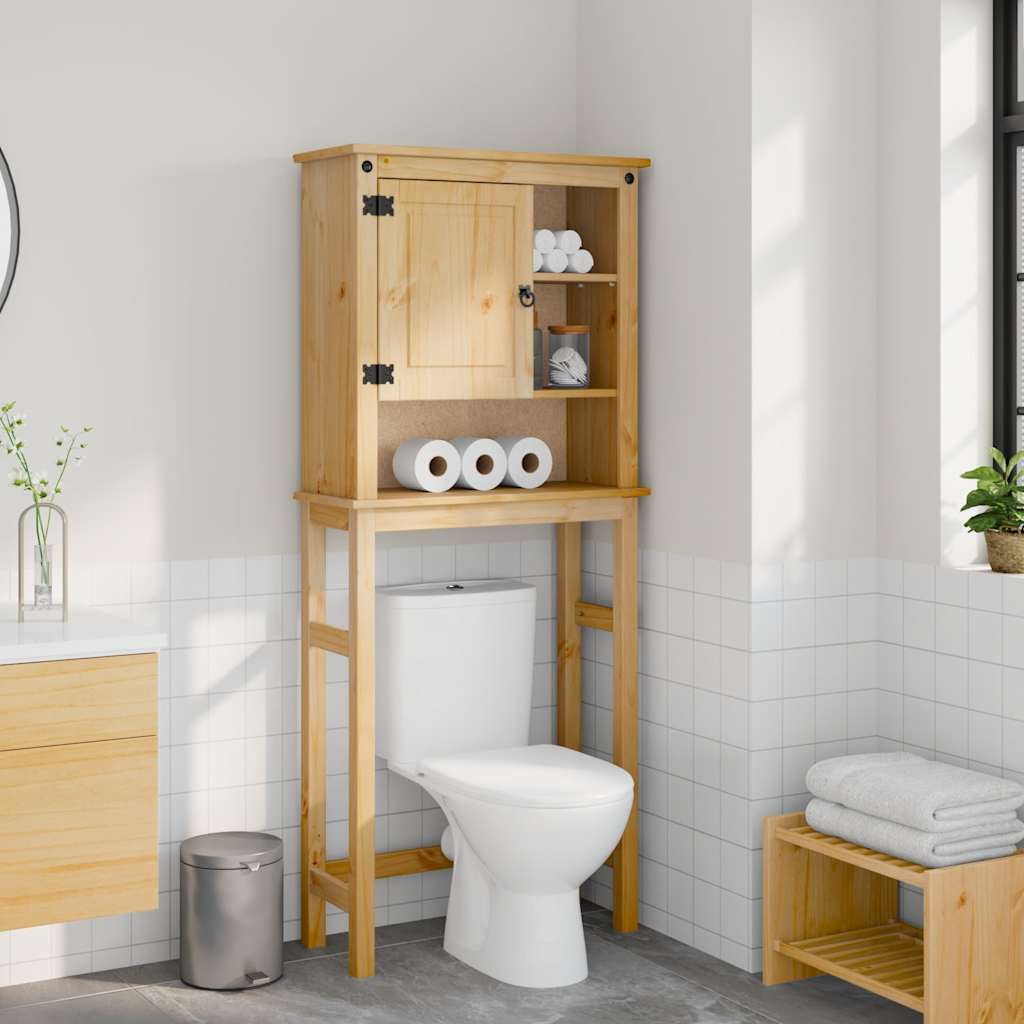 Mobile Lavatrice da Bagno Corona in Legno Massello di Pino | homemem39
