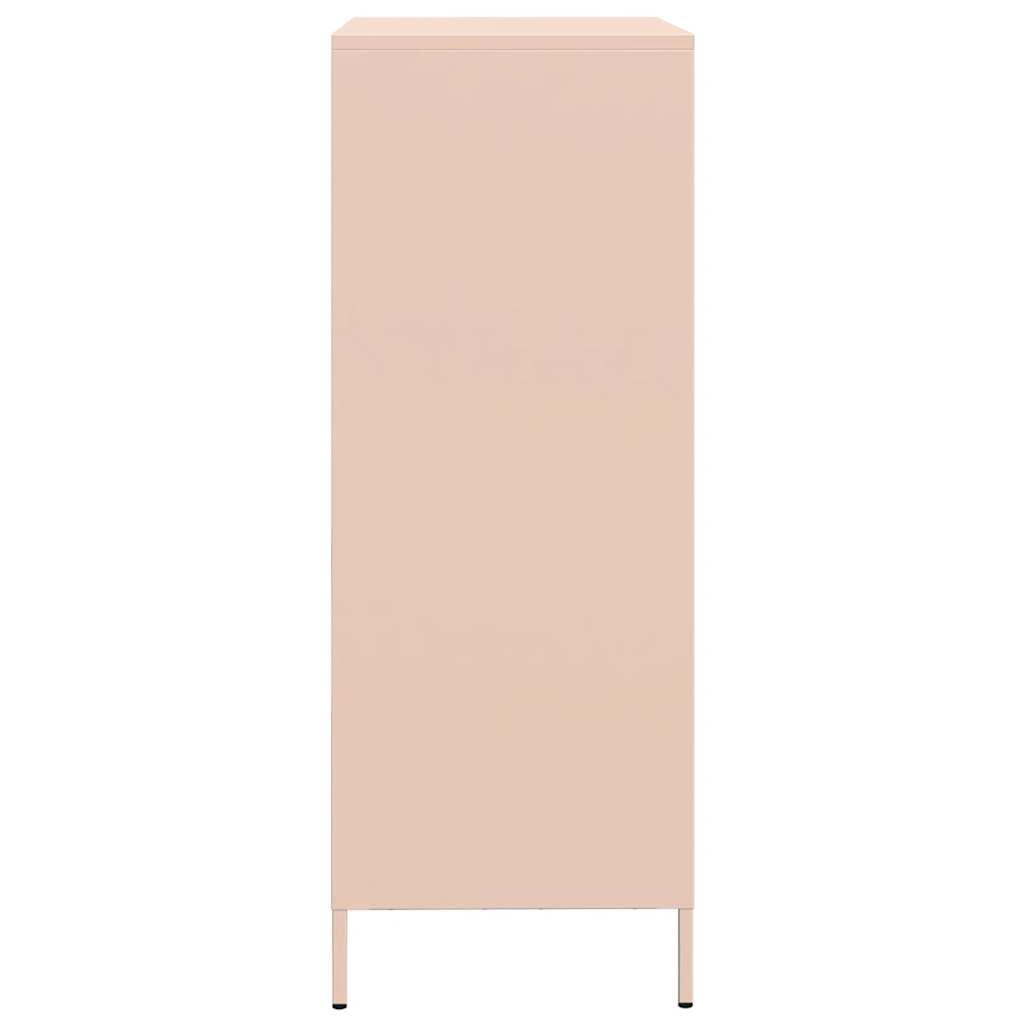 Credenza Rosa 68x39x101,5 cm in Acciaio - homemem39