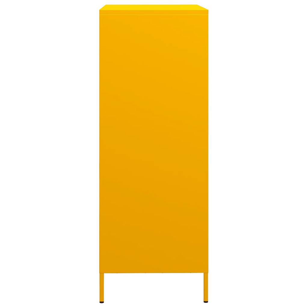 Credenza Giallo Senape 68x39x101,5 cm in Acciaio - homemem39