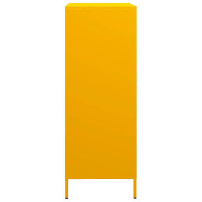 Credenza Giallo Senape 68x39x101,5 cm in Acciaio - homemem39