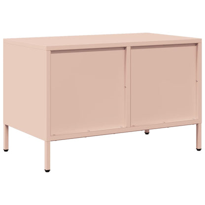 Mobile TV Rosa 68x39x43,5cm in Acciaio Laminato a Freddo - homemem39
