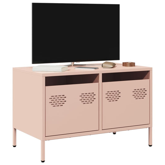 Mobile TV Rosa 68x39x43,5cm in Acciaio Laminato a Freddo - homemem39