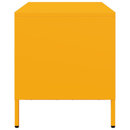 Mobile TV Giallo Senape 68x39x43,5cm Acciaio Laminato a Freddo - homemem39