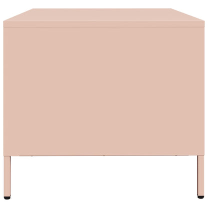 Mobile TV Rosa 68x50x43,5 cm in Acciaio Laminato a Freddo - homemem39