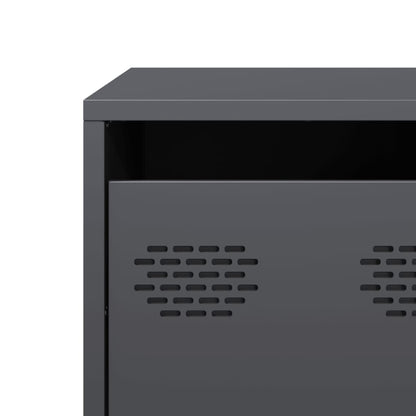 Mobile TV Antracite 68x50x43,5 cm in Acciaio Laminato a Freddo - homemem39