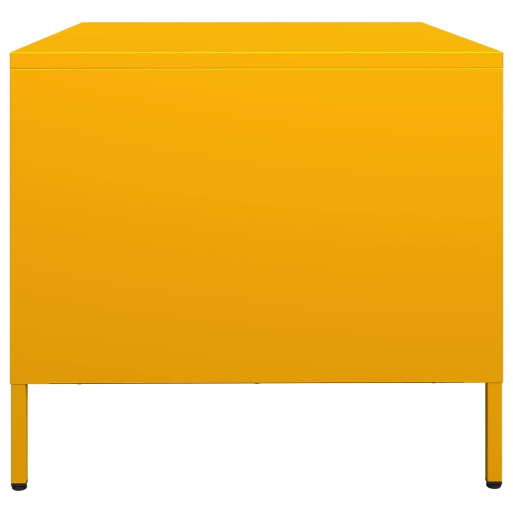Mobile TV Giallo Senape 68x50x43,5 cm Acciaio Laminato a Freddo - homemem39
