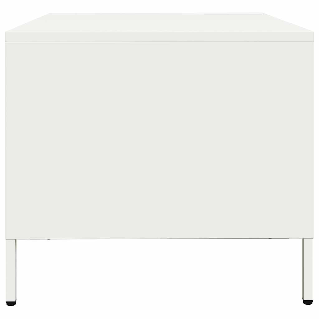 Mobile TV Bianco 68x50x43,5 cm in Acciaio Laminato a Freddo - homemem39