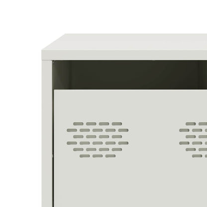 Mobile TV Bianco 68x50x43,5 cm in Acciaio Laminato a Freddo - homemem39