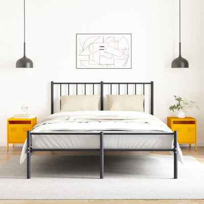 Comodini 2 pz Giallo Senape 35x39x43,5 cm in Acciaio - homemem39