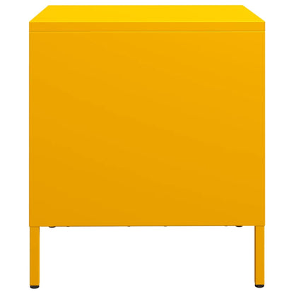 Comodini 2 pz Giallo Senape 35x39x43,5 cm in Acciaio - homemem39