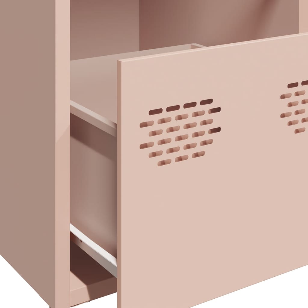 Credenza Rosa 68x39x73,5 cm in Acciaio Laminato a Freddo - homemem39