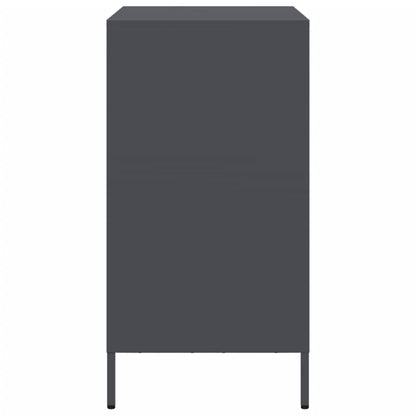 Credenza Antracite 68x39x73,5 cm in Acciaio Laminato a Freddo - homemem39