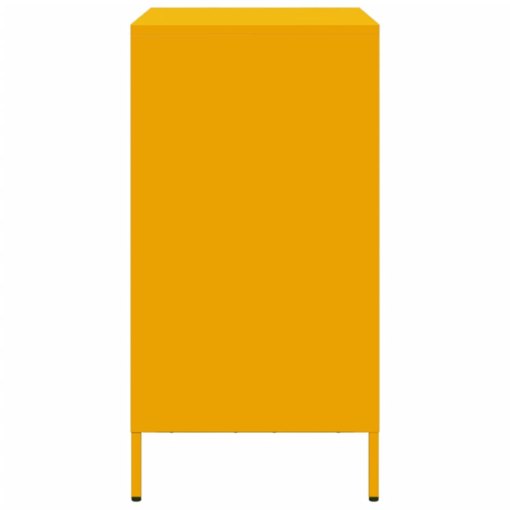 Credenza Giallo Senape 68x39x73,5 cm Acciaio Laminato a Freddo - homemem39