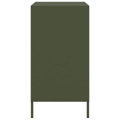 Credenza Verde Oliva 68x39x73,5 cm in Acciaio Laminato a Freddo - homemem39