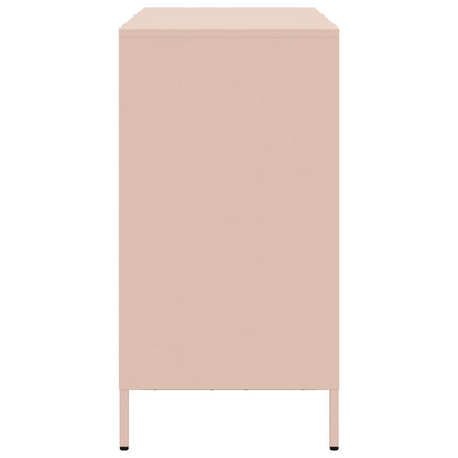 Credenza Rosa 101,5x39x73,5 cm in Acciaio Laminato a Freddo - homemem39