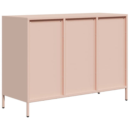 Credenza Rosa 101,5x39x73,5 cm in Acciaio Laminato a Freddo - homemem39
