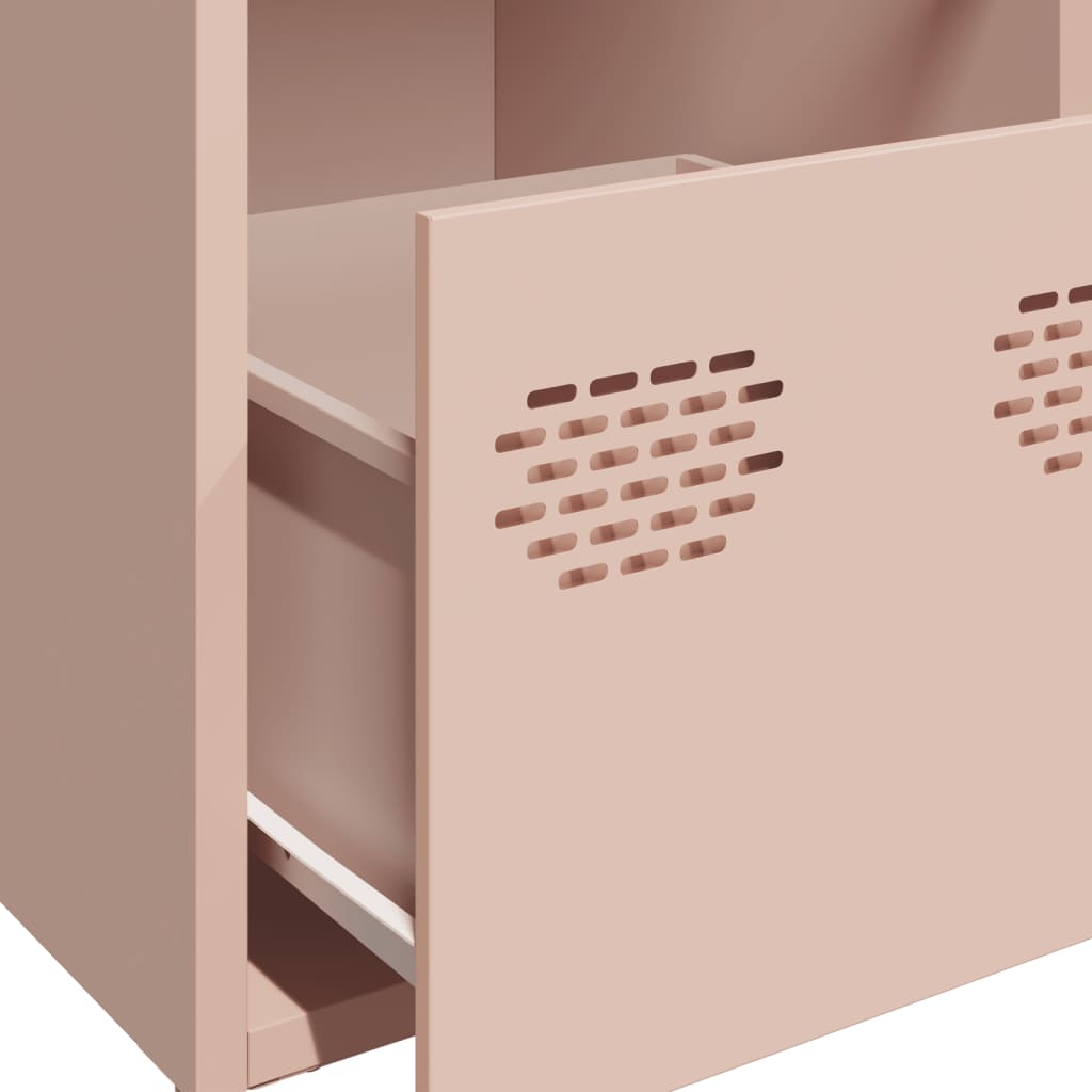 Credenza Rosa 101,5x39x73,5 cm in Acciaio Laminato a Freddo - homemem39