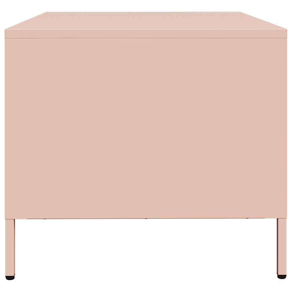 Tavolino Rosa 101,5x50x43,5 cm in Acciaio Laminato a Freddo | homemem39
