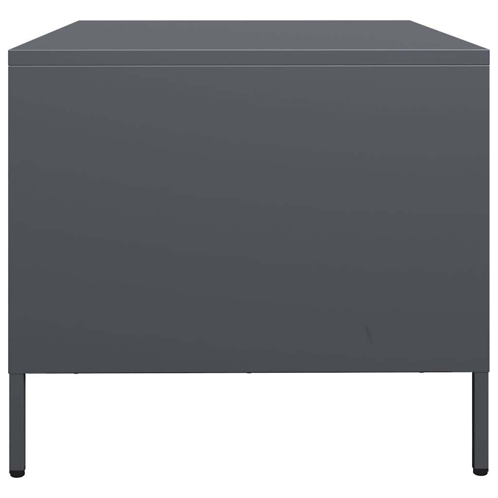 Tavolino Antracite 101,5x50x43,5cm in Acciaio Laminato a Freddo | homemem39
