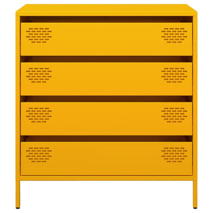 Credenza Giallo Senape 68x39x73,5 cm Acciaio Laminato a Freddo - homemem39