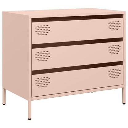 Credenza Rosa 68x39x58,5 cm in Acciaio Laminato a Freddo - homemem39