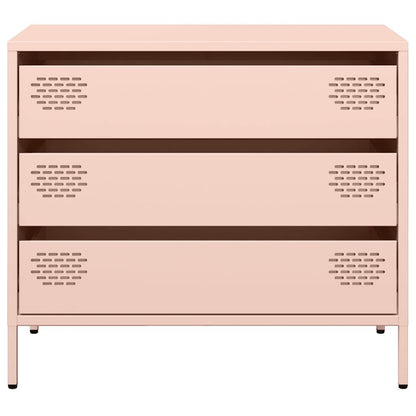 Credenza Rosa 68x39x58,5 cm in Acciaio Laminato a Freddo - homemem39