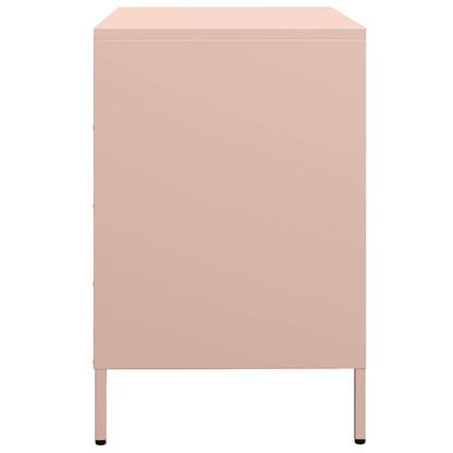 Credenza Rosa 68x39x58,5 cm in Acciaio Laminato a Freddo - homemem39