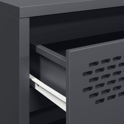 Credenza Antracite 68x39x58,5 cm in Acciaio Laminato a Freddo - homemem39