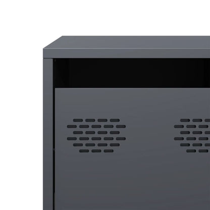 Mobile TV Antracite 135x39x43,5 cm Acciaio Laminato a Freddo - homemem39