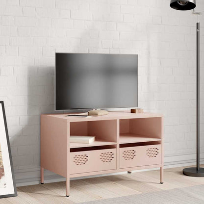 Mobile TV Rosa 68x39x43,5cm in Acciaio Laminato a Freddo - homemem39