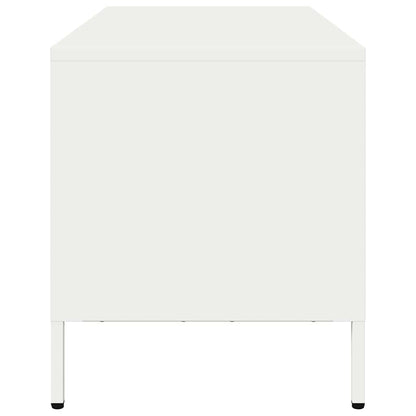 Mobile TV Bianco 68x39x43,5 cm in Acciaio Laminato a Freddo - homemem39