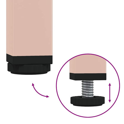 Mobile TV Rosa 202x39x43,5 cm in Acciaio Laminato a Freddo - homemem39