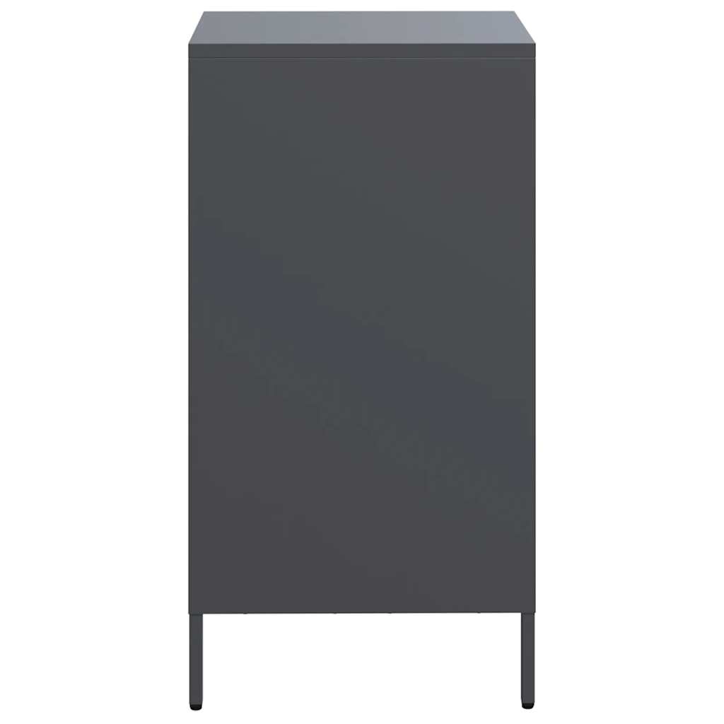 Credenza Antracite 35x39x73,5 cm in Acciaio Laminato a Freddo - homemem39